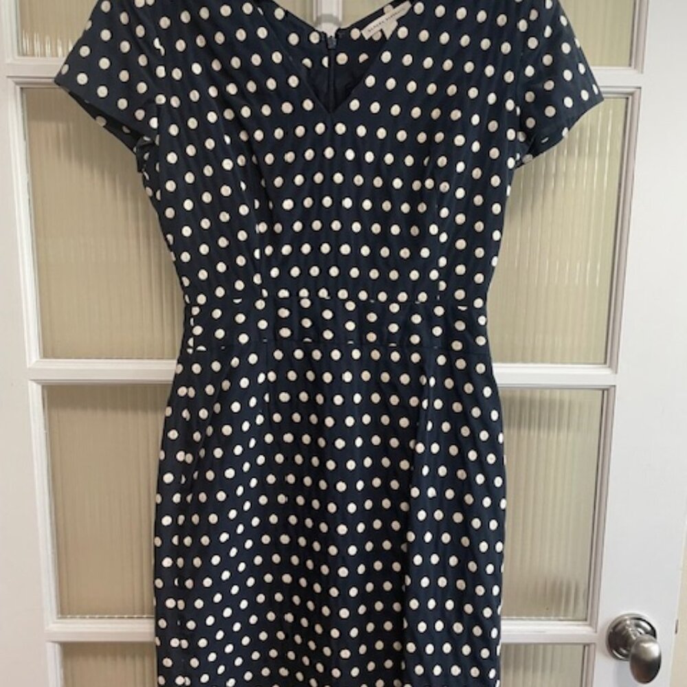 Women's Blue Polka Dot Banana Republic Dress